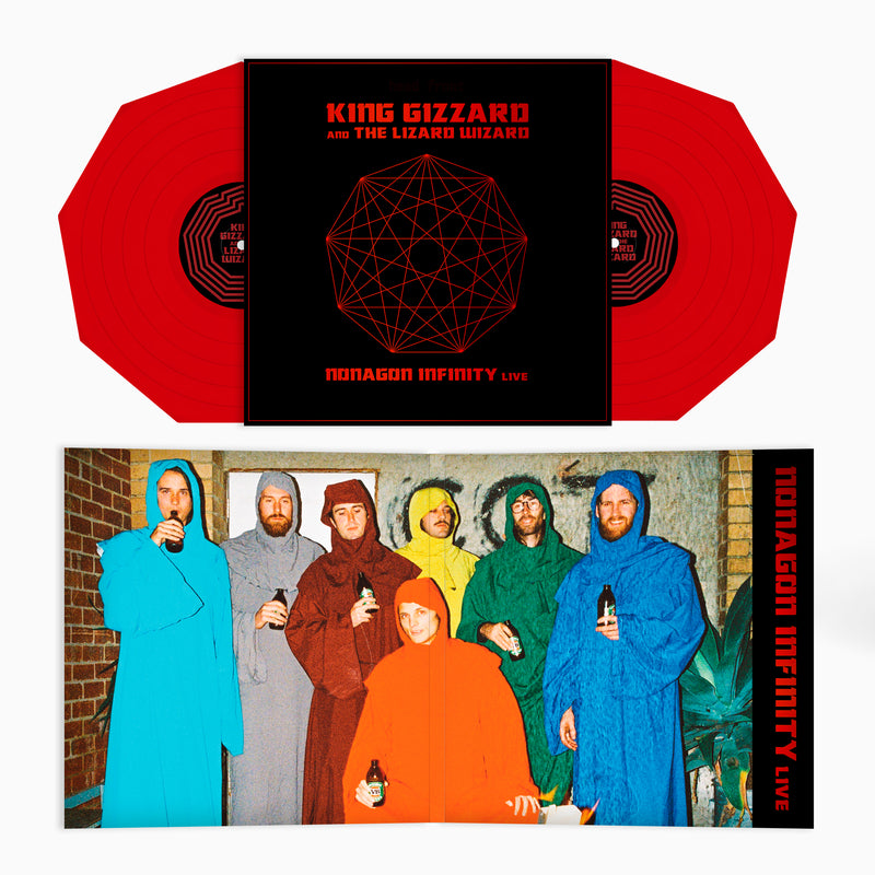 King Gizzard & The Lizard Wizard - Nonagon Infinity Live - Red Nonagon 2LP - 12"