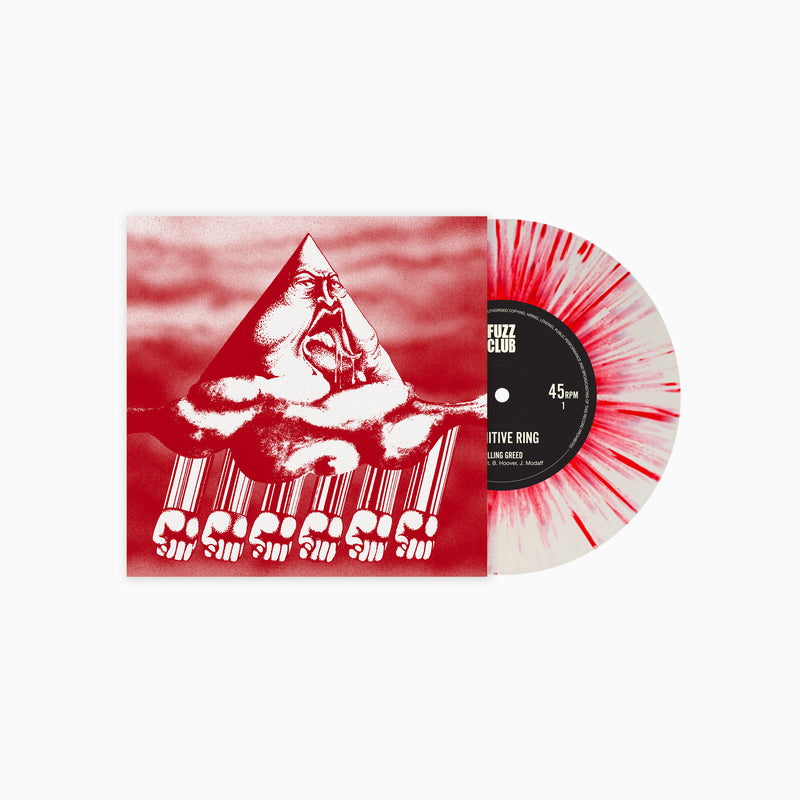 Primitive Ring - Rolling Greed/Cocaine Man - White/Red Splatter - 7"